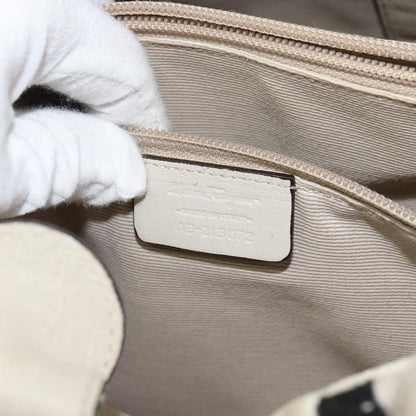 Salvatore Ferragamo Vala Handbag Nylon, BEIGE, NYLON, Handbag