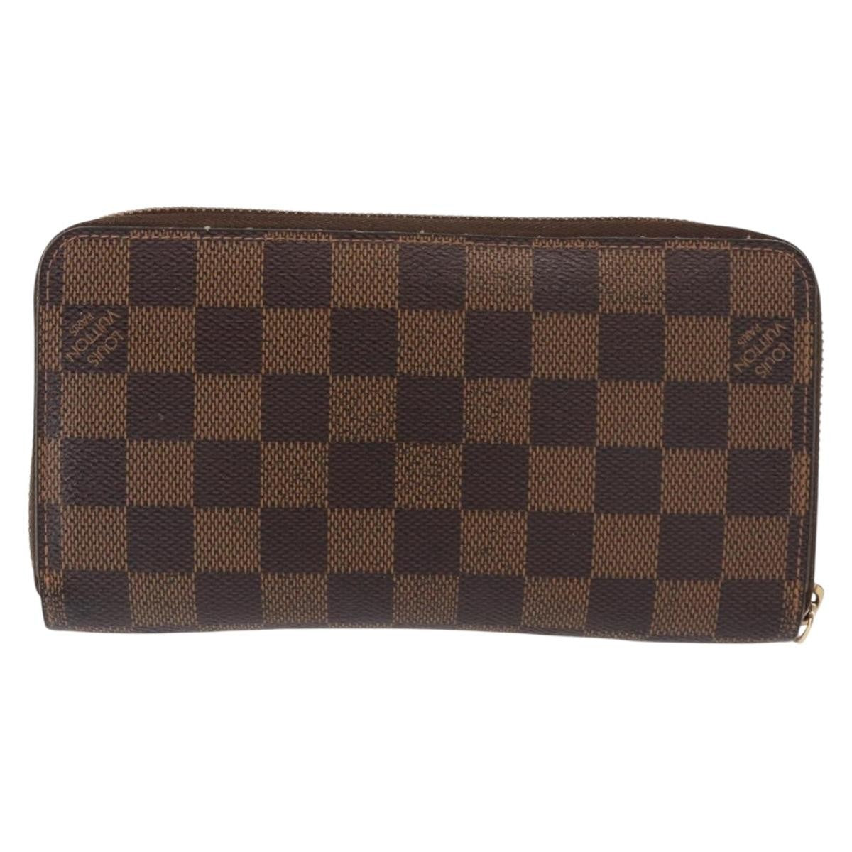 Louis Vuitton Zippy Wallet NM Damier, BROWN, CANVAS, Wallets