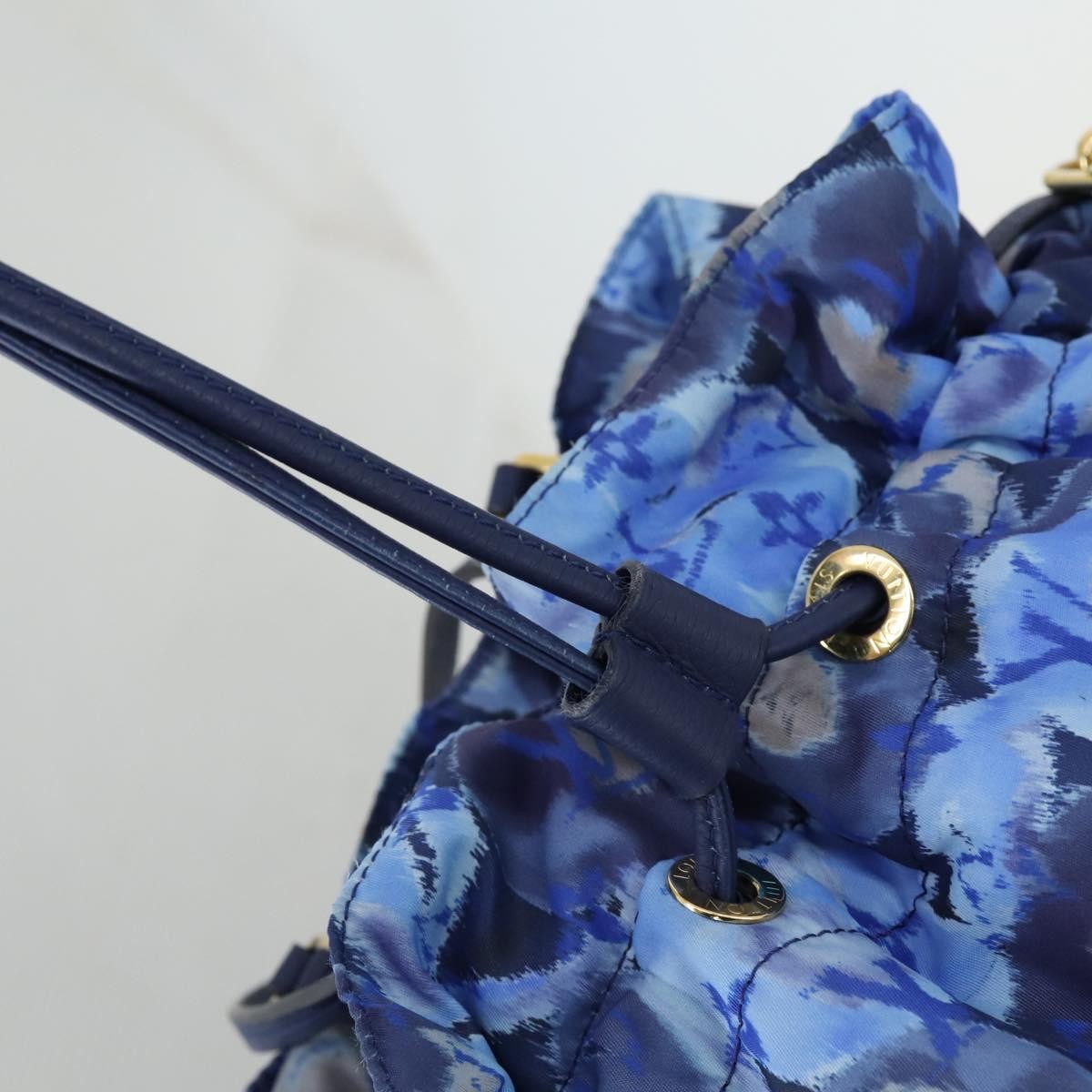 Louis Vuitton Noefull Handbag Ikat Nylon, BLUE, NYLON, Handbag