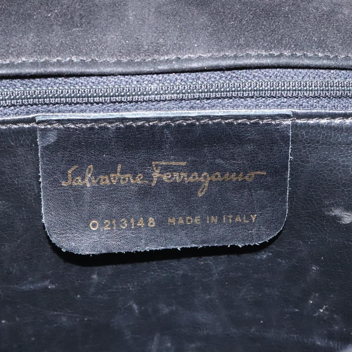 Salvatore Ferragamo Gancini Shoulder Bag Suede, BLACK, SUEDE, Shoulder bag