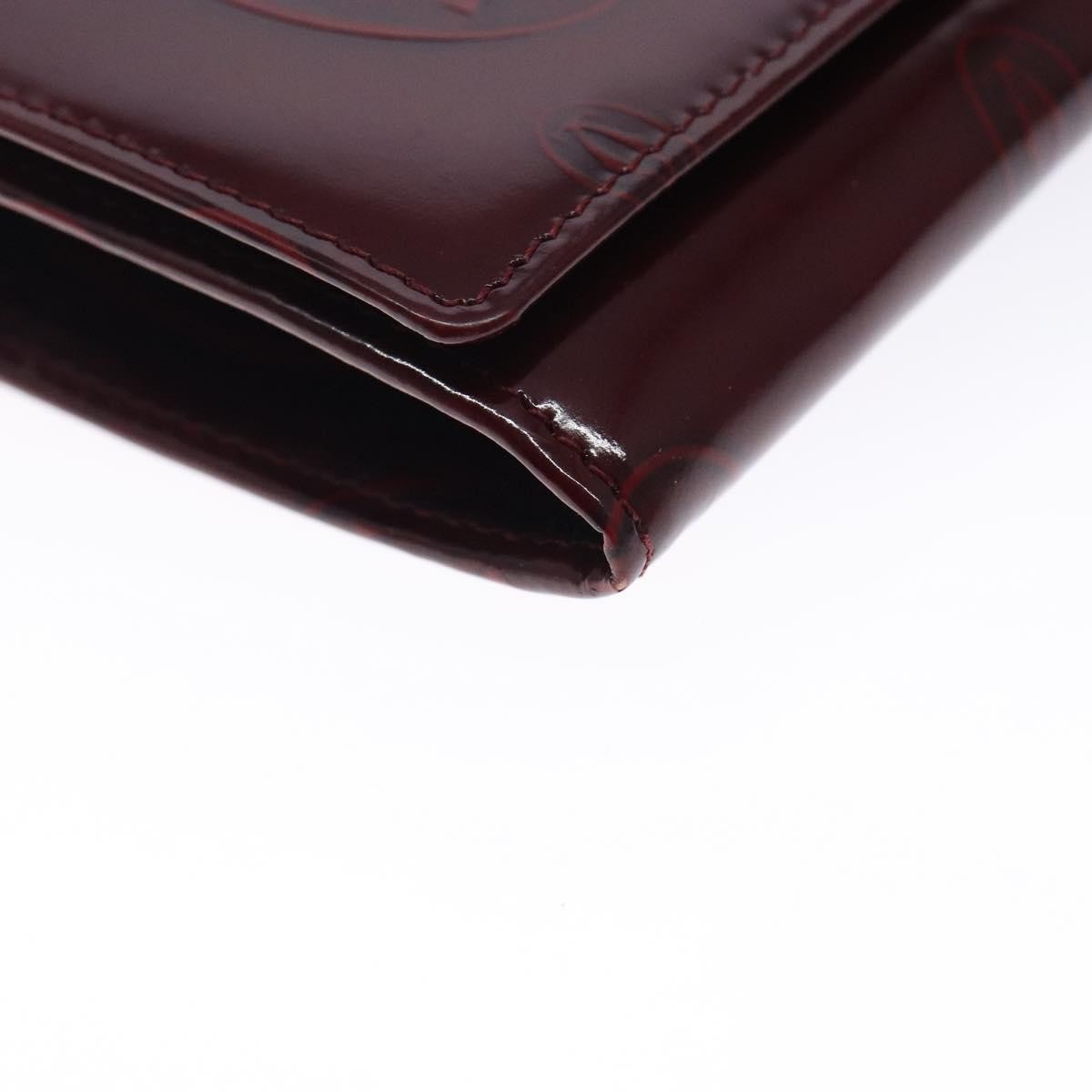Cartier Happy Birthday Long Wallet Patent leather, BURGUNDY, PATENT_LEATHER, Wallets