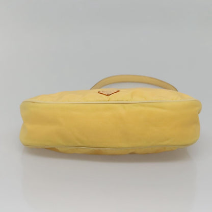 Prada Vintage Shoulder Bag Tessuto, YELLOW, NYLON, Shoulder bag