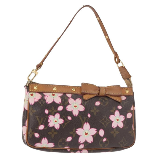 Louis Vuitton Pochette Accessoires Limited Edition Cherry Blossom Monogram, MULTICOLOUR, CANVAS, Clutche & pouche