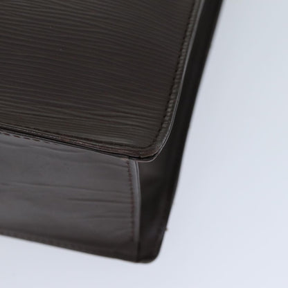 Louis Vuitton Sac Plat Bag Epi Leather, BROWN, LEATHER, Handbag