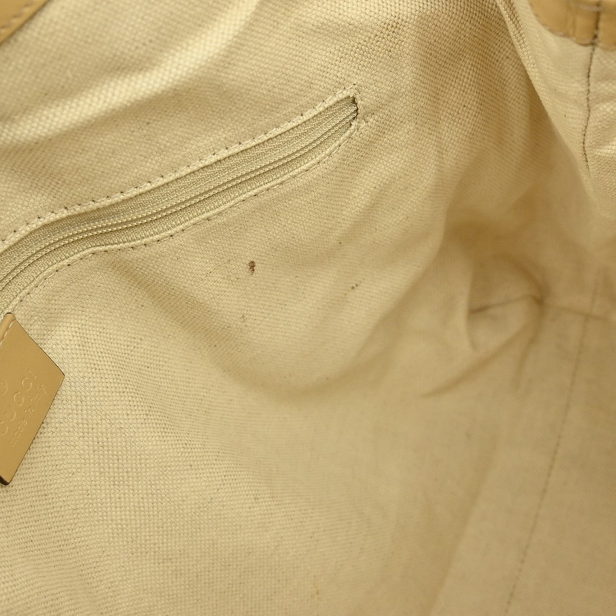 Gucci Sukey Tote GG Canvas with Leather, BEIGE, CANVAS, Tote bag