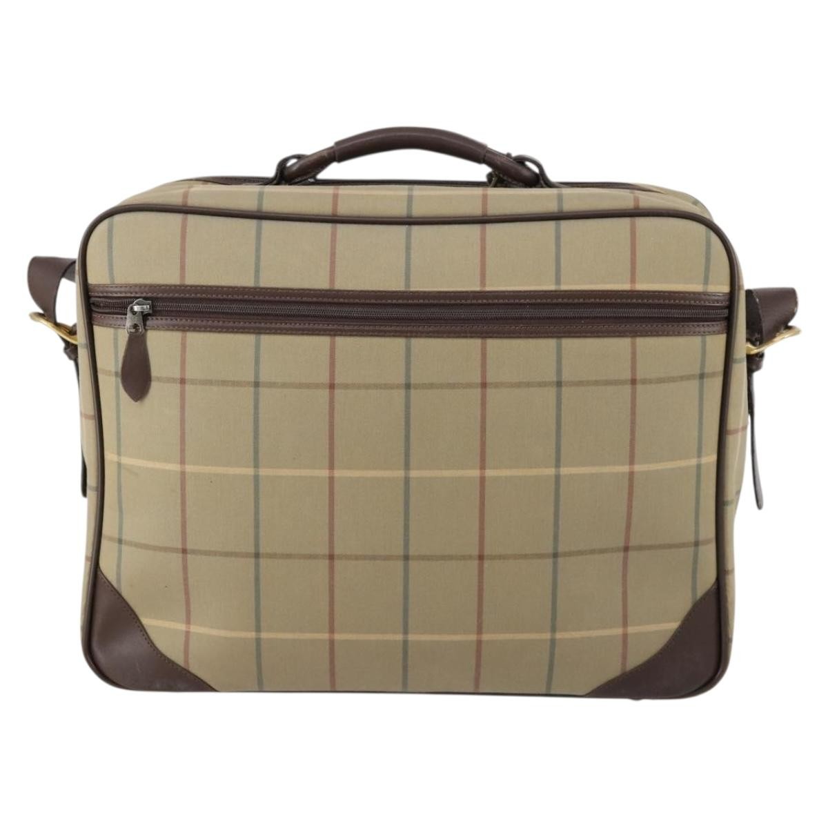 Burberry Nova check boston bag Canvas, BEIGE, CANVAS, Travel bag