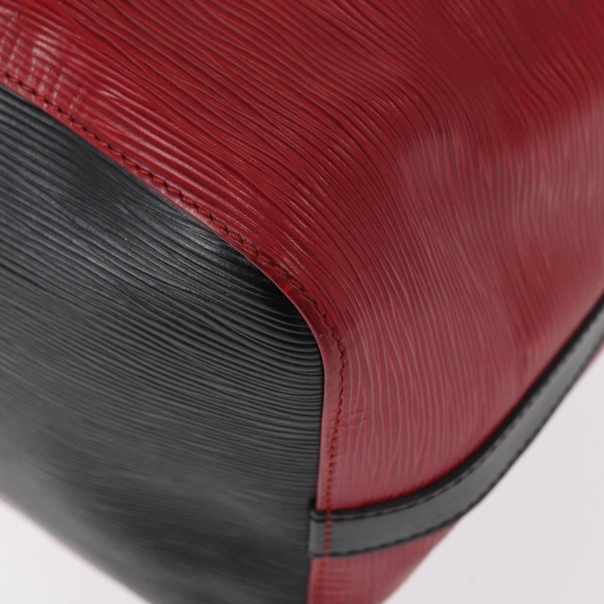 Louis Vuitton Bicolor Petit Noe Handbag Epi Leather, RED, LEATHER, Shoulder bag