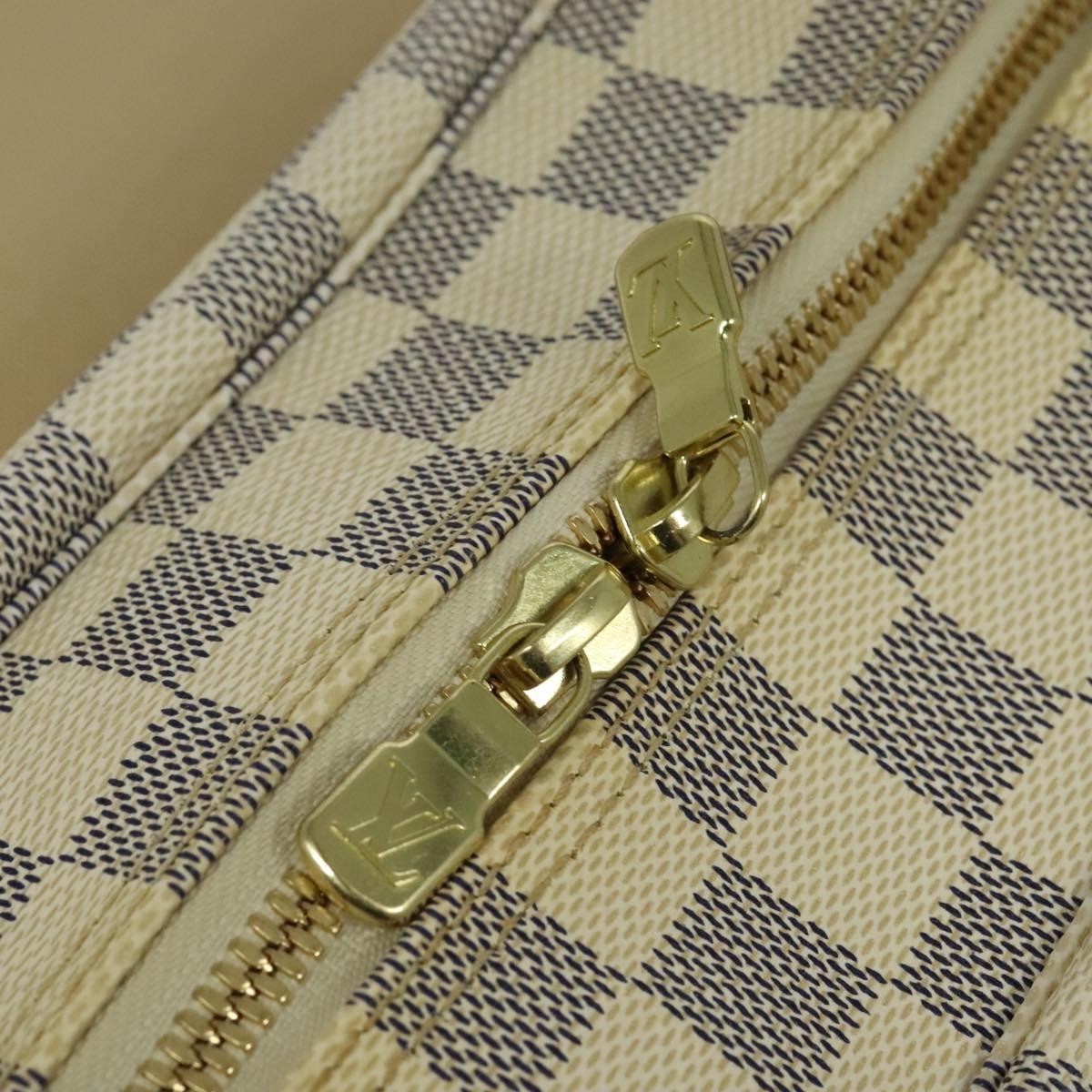 Louis Vuitton Naviglio Handbag Damier, WHITE, CANVAS, Shoulder bag