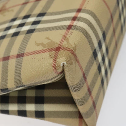 Burberry Top Handle Tote Haymarket Coated Canvas, BEIGE, CANVAS, Handbag