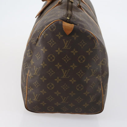 Louis Vuitton Keepall Bag Monogram Canvas, BROWN, CANVAS, Travel bag