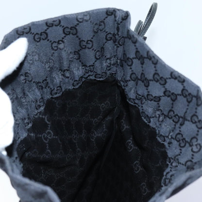 Gucci Vintage Web Drawstring Bucket Bag GG Coated Canvas, BLACK, CANVAS, Clutche & pouche