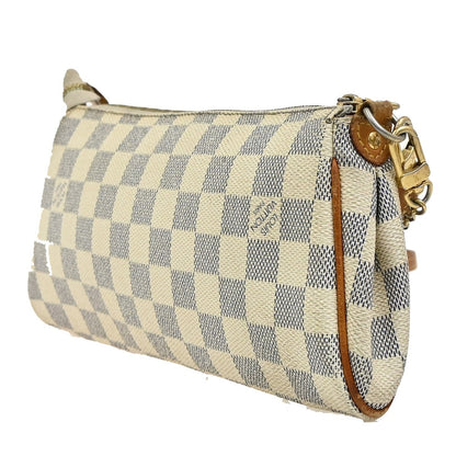 Louis Vuitton Eva Handbag Damier, WHITE, LEATHER, Handbag