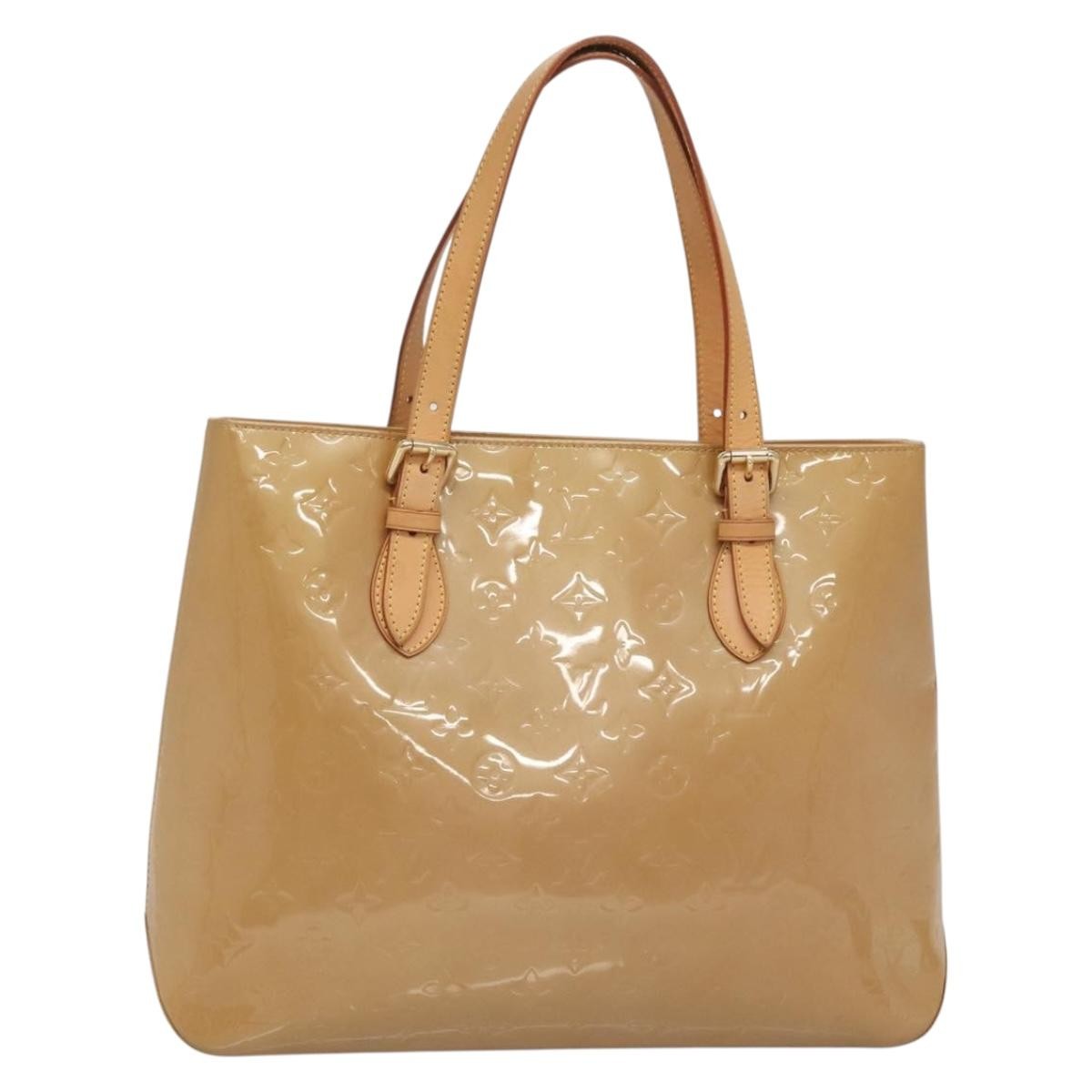 Louis Vuitton Brentwood Handbag Monogram Vernis, BROWN, PATENT_LEATHER, Shoulder bag