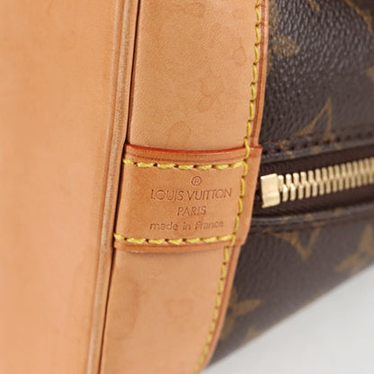 Louis Vuitton Alma Handbag Monogram Canvas, BROWN, CANVAS, Handbag