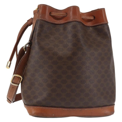 Celine Vintage Shoulder Bag Canvas, BROWN, CANVAS, Shoulder bag