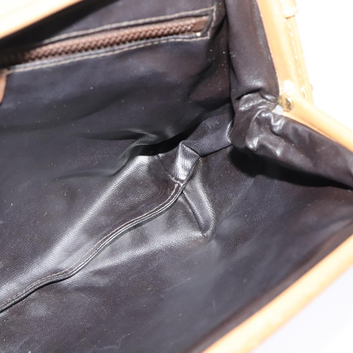 Celine Macadam Shoulder Bag PVC Leather, BEIGE, PVC, Shoulder bag