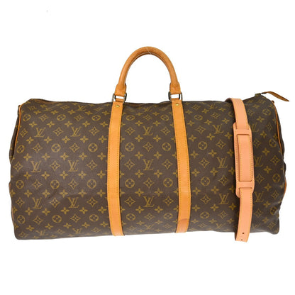 Louis Vuitton Keepall Bandouliere Bag Monogram Canvas, Brown, Canvas, Travel Bag