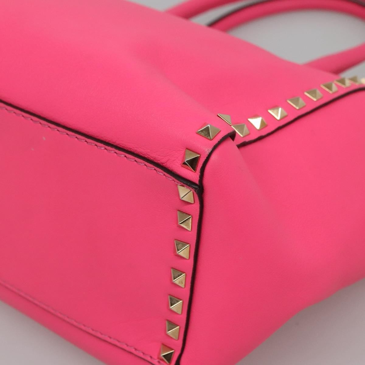 Valentino Garavani Rockstud Tote Rigid Leather, PINK, LEATHER, Tote bag