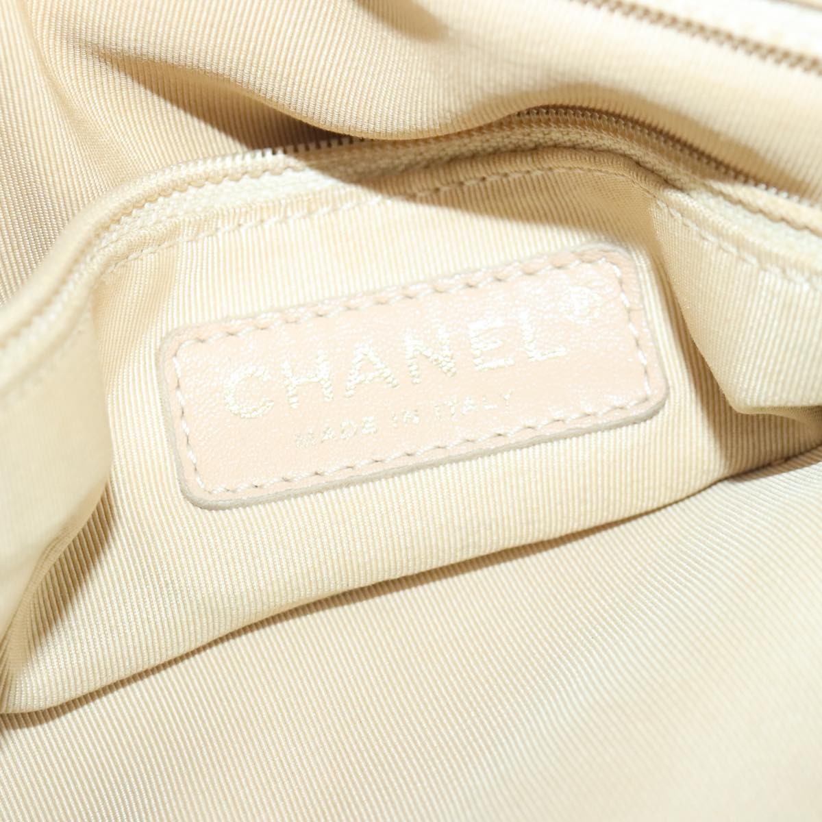 Chanel Chain Shoulder Bag Leather, GRAY, LEATHER, Shoulder bag