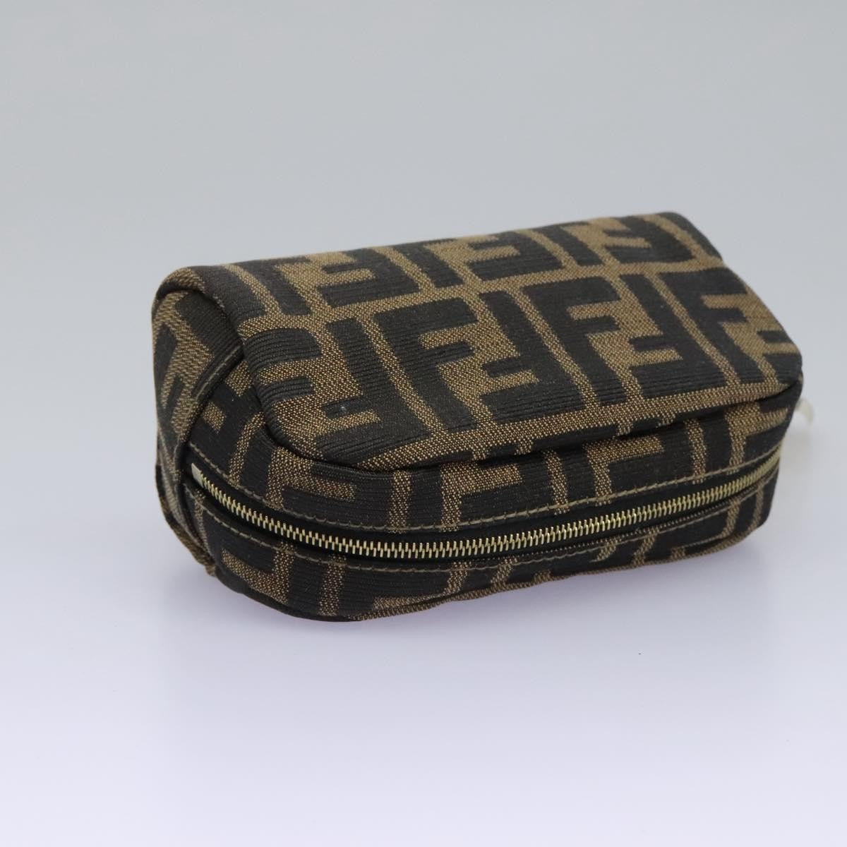 Fendi Vintage Toiletry Pouch Zucca Canvas, BROWN, CANVAS, Clutche & pouche