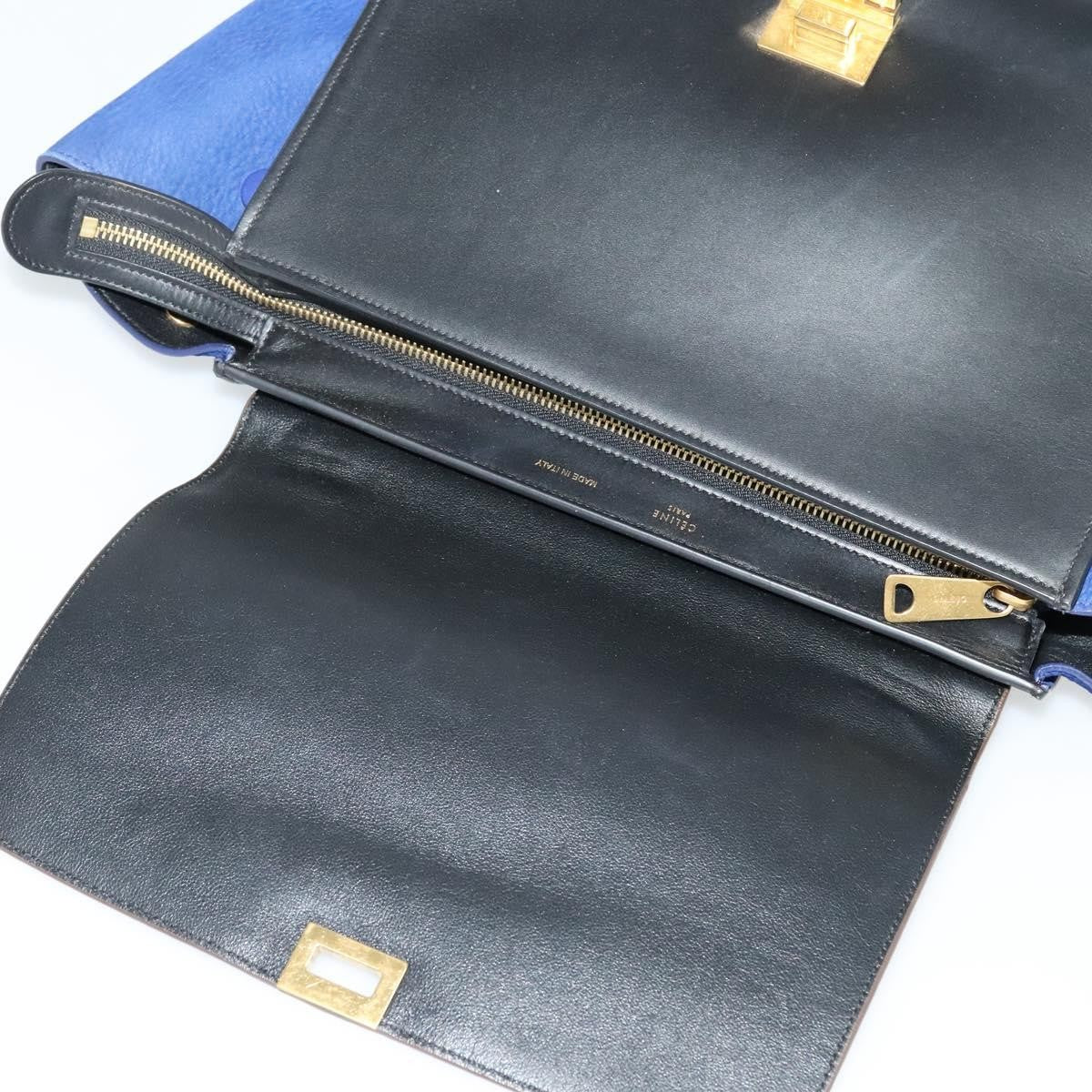 Celine Trapeze Bag Leather, BEIGE, LEATHER, Handbag