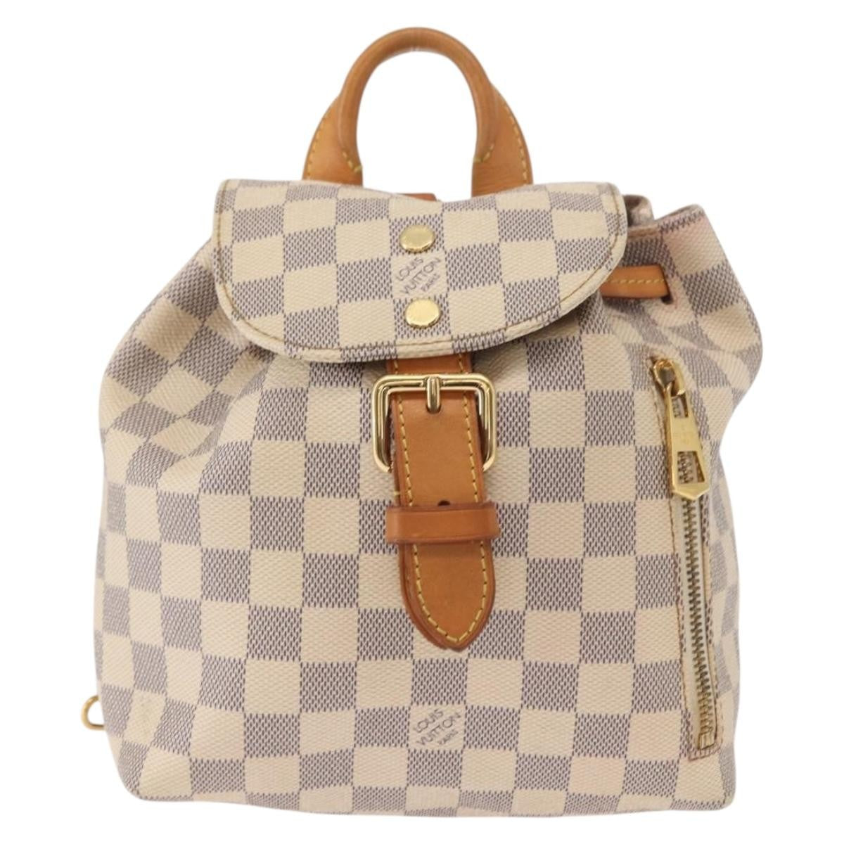 Louis Vuitton Sperone Backpack Damier, WHITE, CANVAS, Backpack