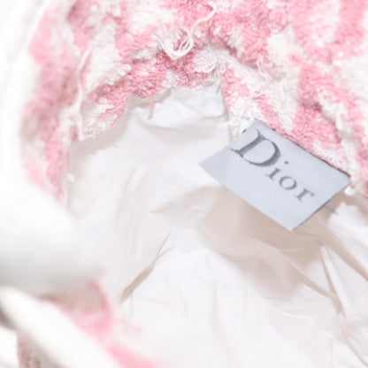 Christian Dior Vintage Trotter Pouch Pile, PINK, COTTON, Clutche & pouche