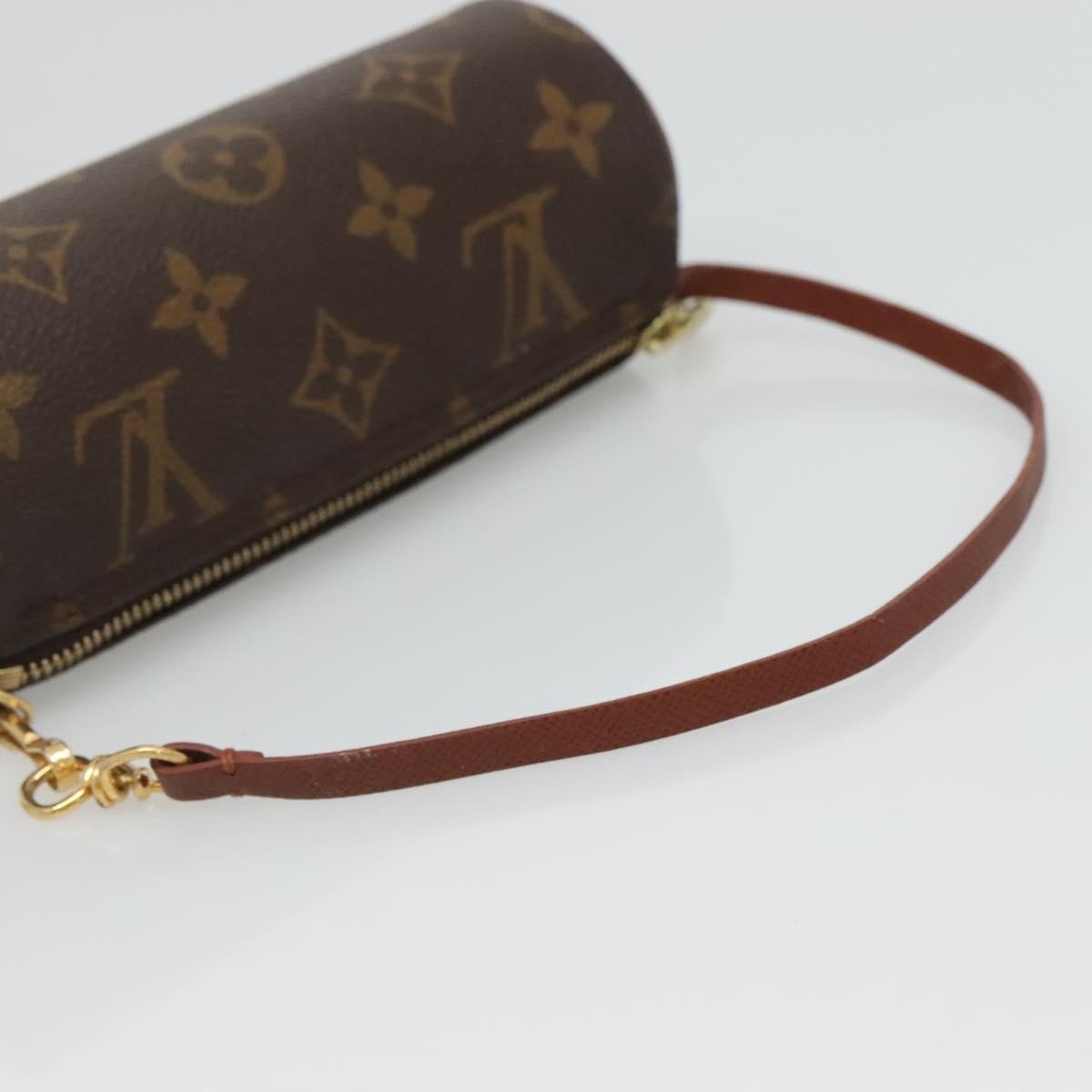 Louis Vuitton Papillon Pochette Monogram Canvas, BROWN, CANVAS, Handbag