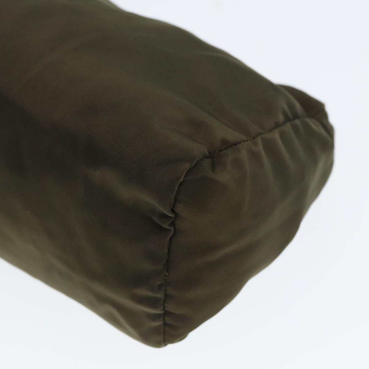 Prada Zip Around Pouch Tessuto, KHAKI, NYLON, Clutche & pouche