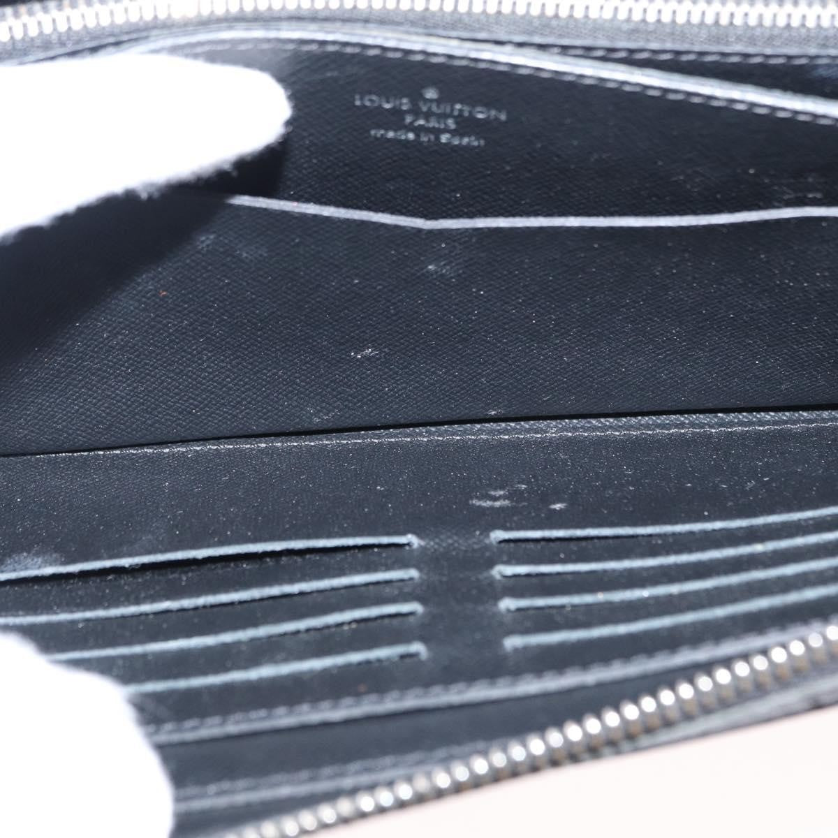 Louis Vuitton Zippy XL Taiga Leather, BLACK, LEATHER, Wallets