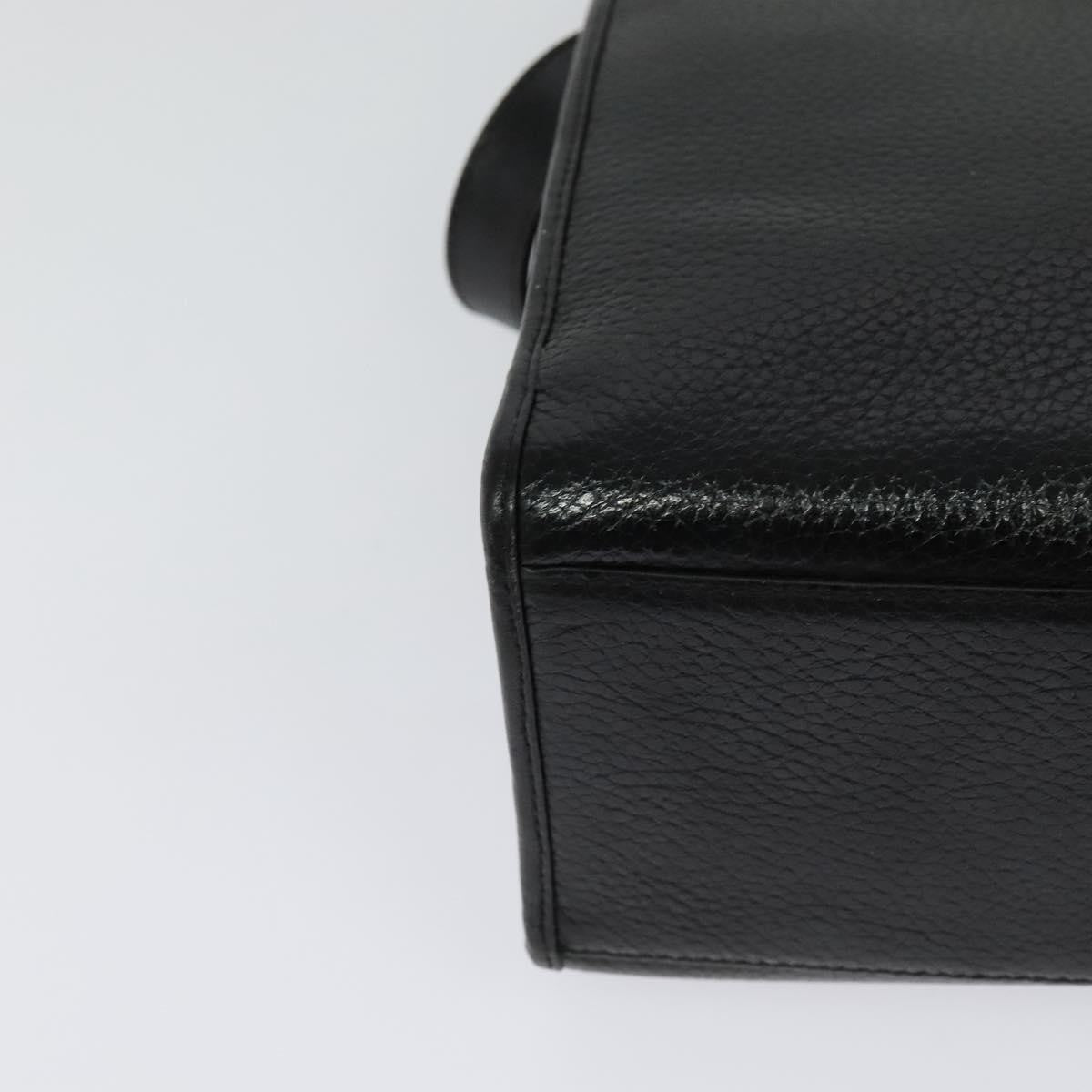 Christian Dior Vintage CD Handbag Leather, BLACK, LEATHER, Handbag