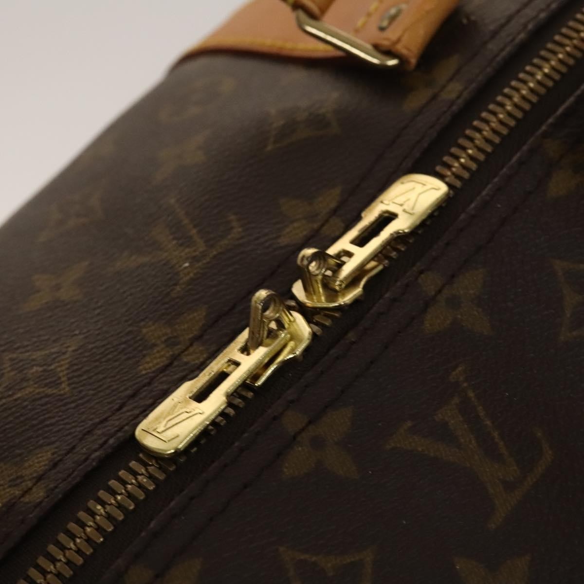 Louis Vuitton Keepall Bag Monogram Canvas, BROWN, CANVAS, Travel bag