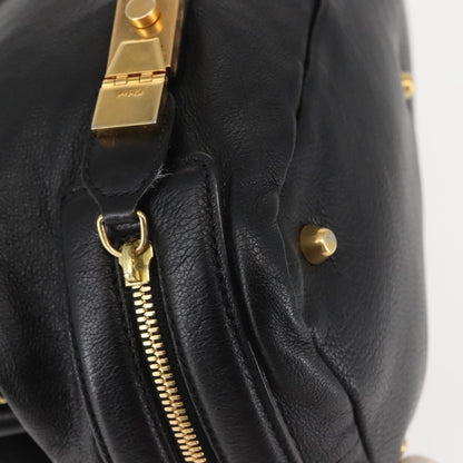 Chloe Cary Satchel Leather, BLACK, LEATHER, Shoulder bag
