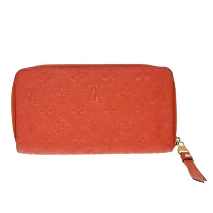 Louis Vuitton Secret Wallet Monogram Empreinte Leather, ORANGE, LEATHER, Wallets
