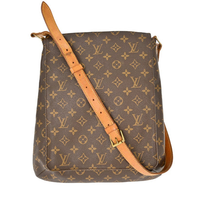 Louis Vuitton Musette Salsa Handbag Monogram Canvas, BROWN, CANVAS, Shoulder bag