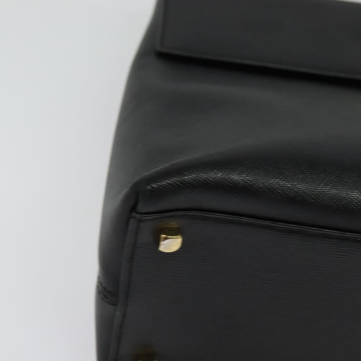 Salvatore Ferragamo Gancini Convertible Top Handle Bag Leather, BLACK, LEATHER, Handbag