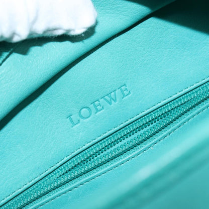 Loewe Amazona Bag Suede, TURQUOISE, SUEDE, Handbag