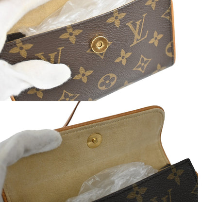 Louis Vuitton Florentine Waist Bag Monogram Canvas, BROWN, CANVAS, Clutche & pouche
