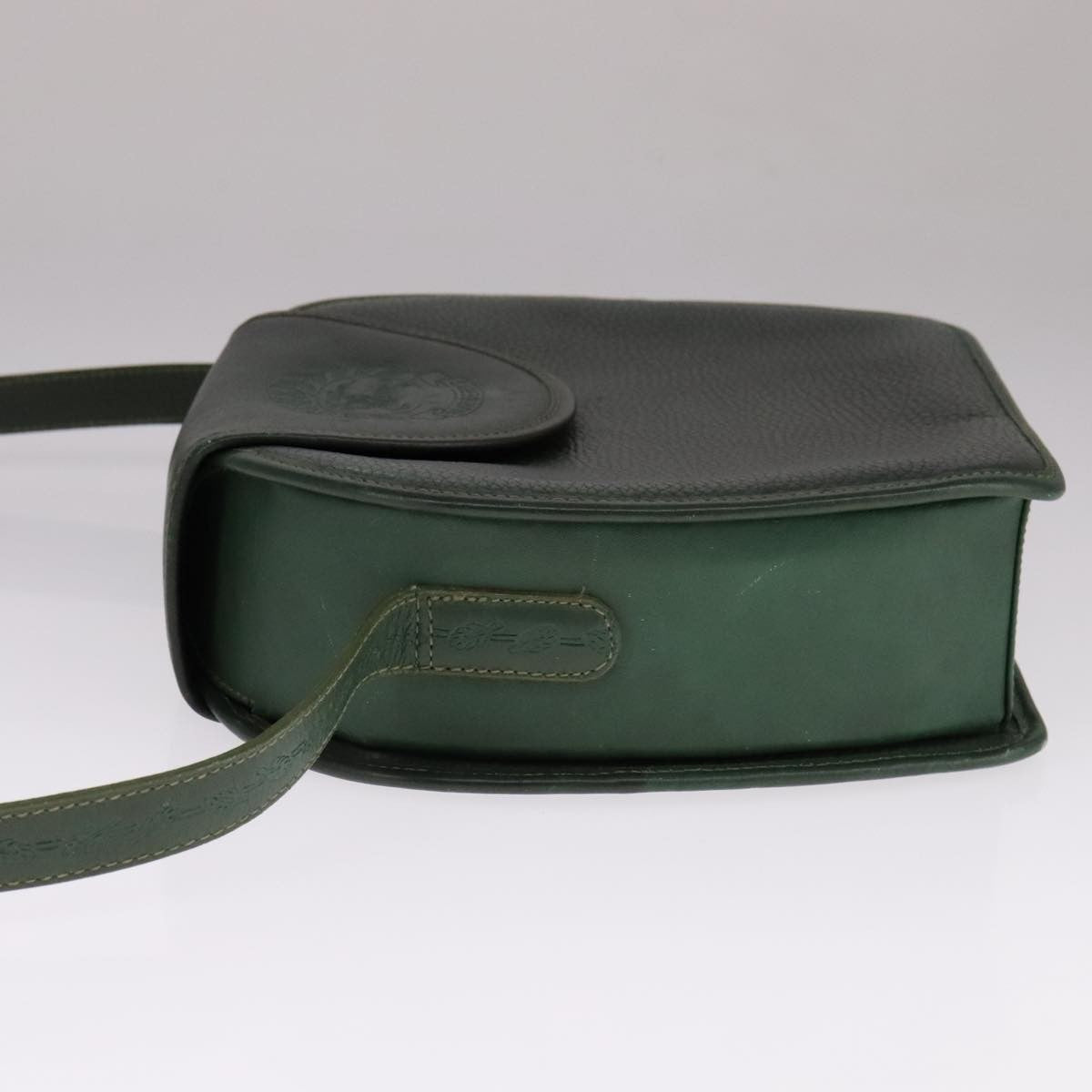 Burberry Vintage Shoulder Bag Leather, GREEN, LEATHER, Shoulder bag