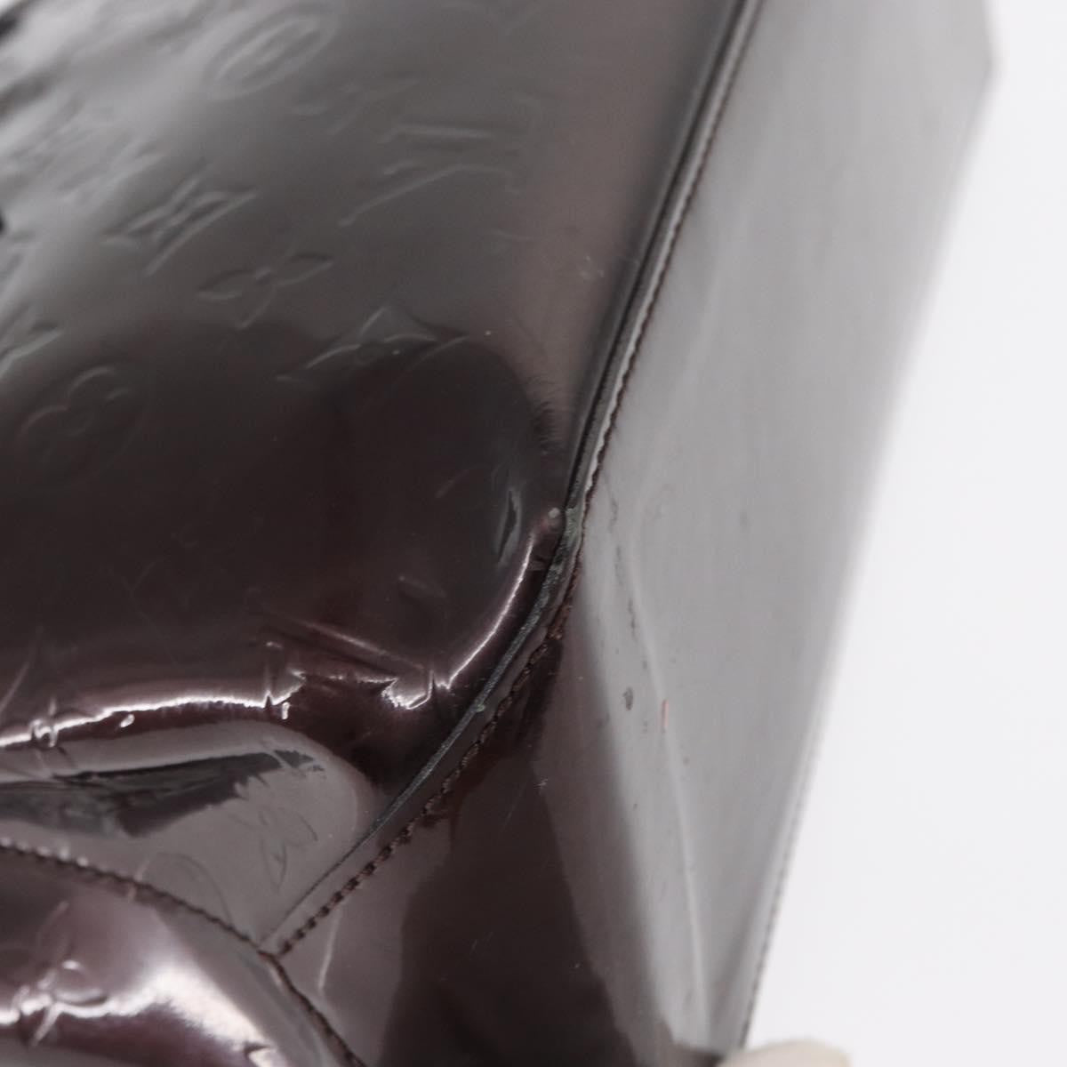 Louis Vuitton Wilshire Handbag Monogram Vernis, BURGUNDY, PATENT_LEATHER, Tote bag