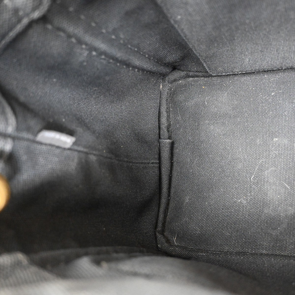 Prada Canapa Convertible Tote Canvas, BLACK, CANVAS, Tote bag