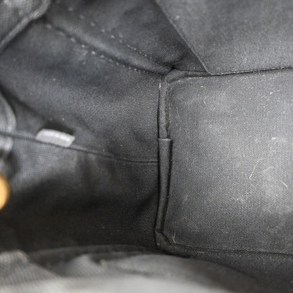 Prada Canapa Convertible Tote Canvas, BLACK, CANVAS, Tote bag