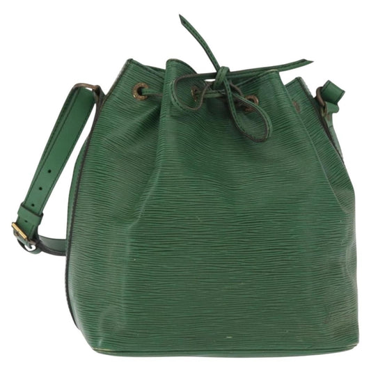 Louis Vuitton Petit Noe Handbag Epi Leather, GREEN, LEATHER, Shoulder bag