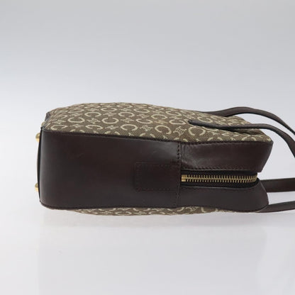 Celine C Macadam Handbag Canvas, Gray, Canvas, Handbag