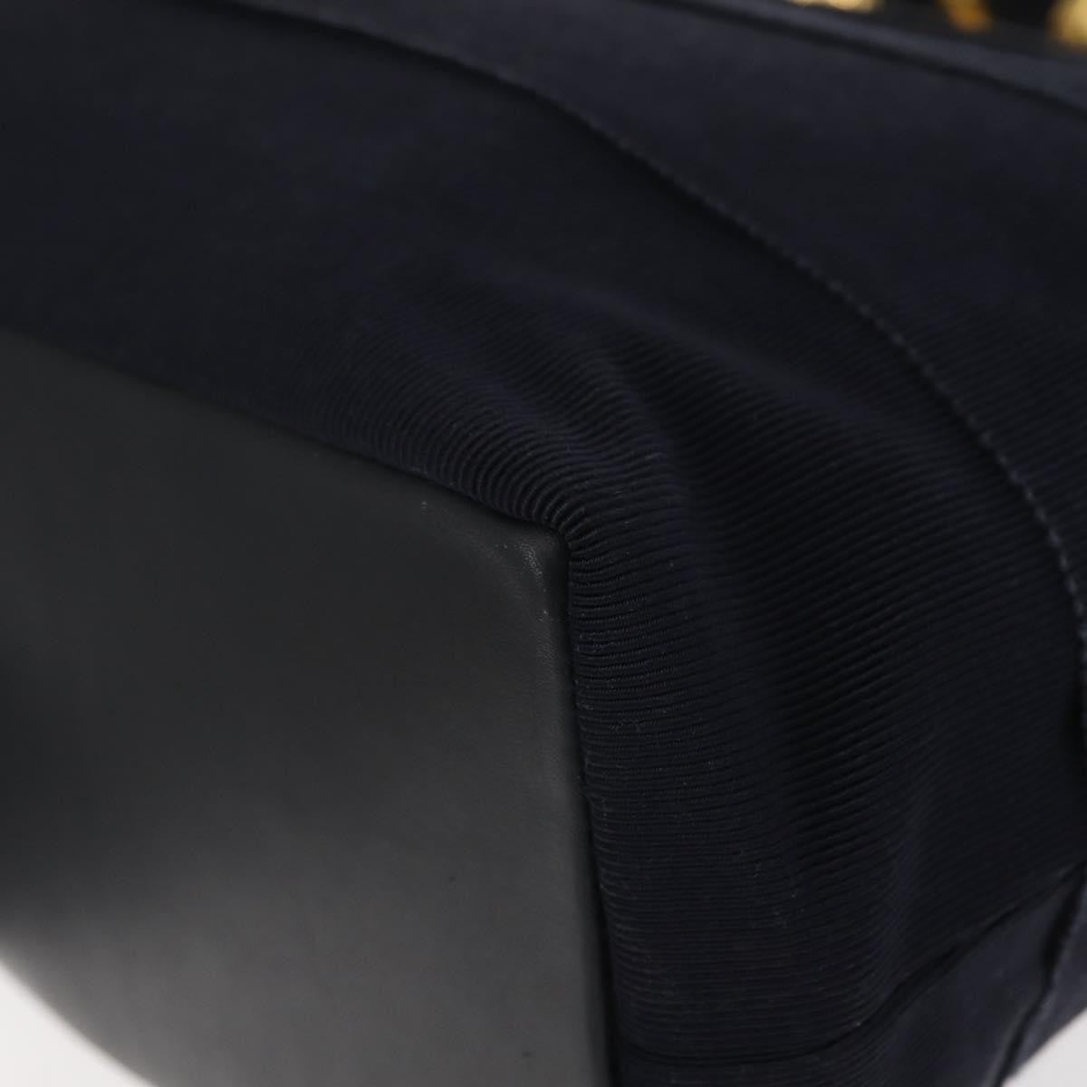 Salvatore Ferragamo Vala Handbag Canvas, NAVY, CANVAS, Handbag