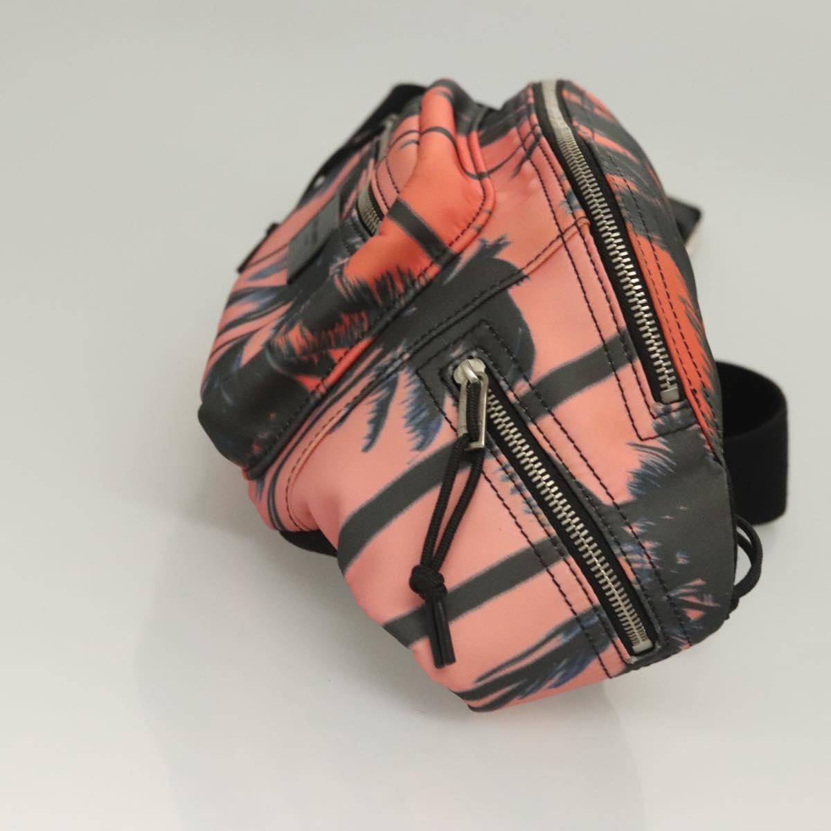 Saint Laurent Front Pocket Waist Bag Printed Nylon, PINK, NYLON, Shoulder bag