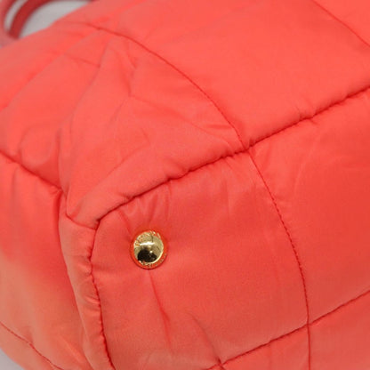 Prada Convertible Tote Quilted Tessuto, ORANGE, NYLON, Handbag