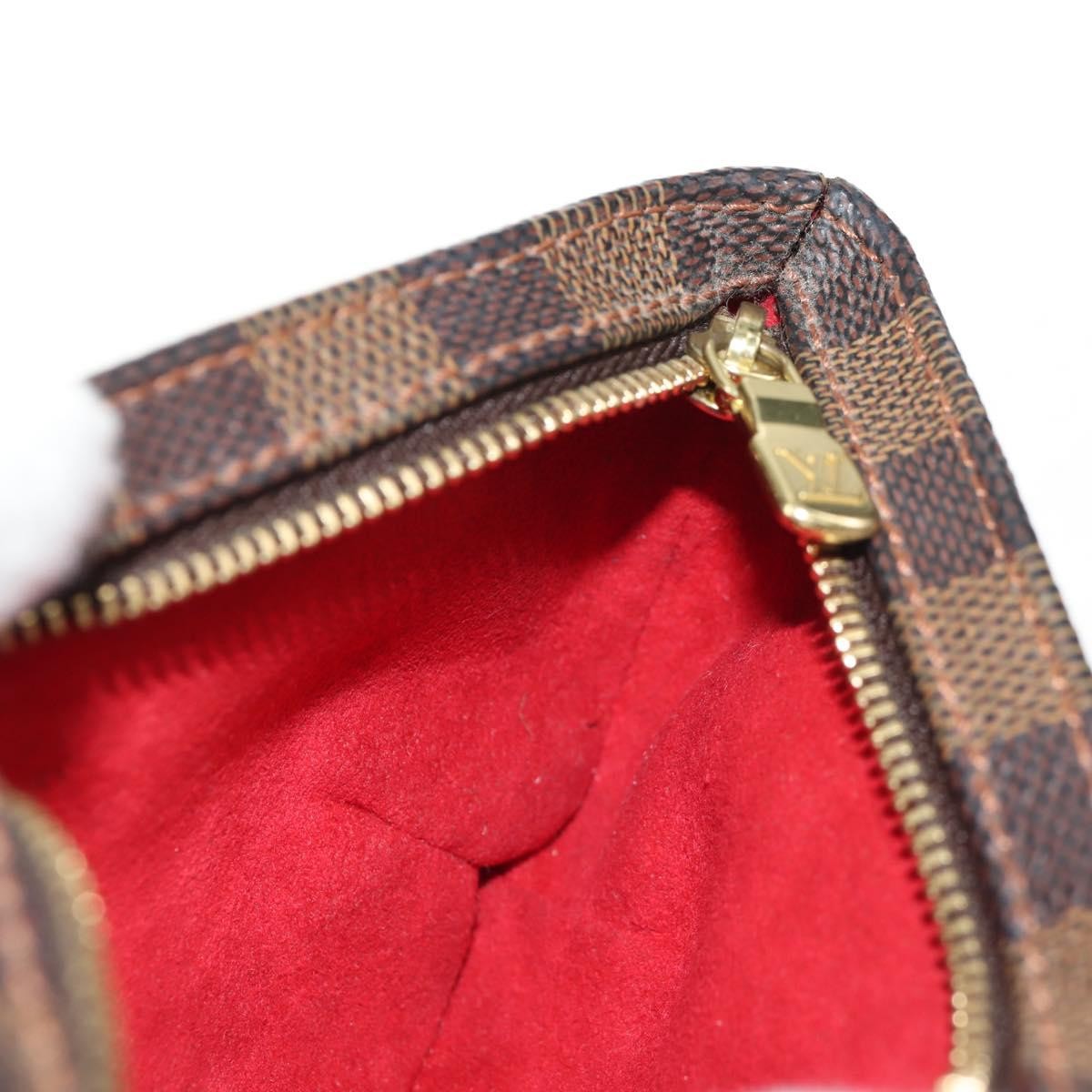 Louis Vuitton Manosque Pochette Damier, BROWN, CANVAS, Clutche & pouche