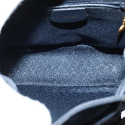 Gucci Gucci bamboo backpack daim, NAVY, SUEDE, Backpack