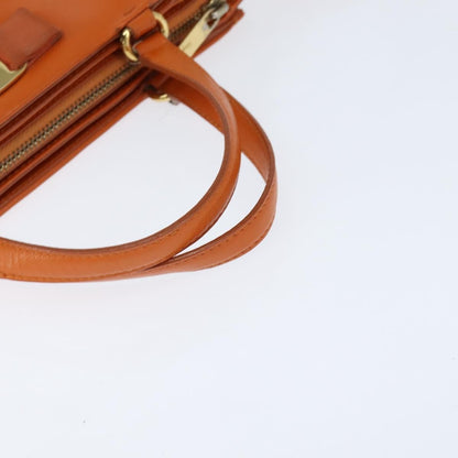 Salvatore Ferragamo Vala tote Leather, ORANGE, LEATHER, Tote bag